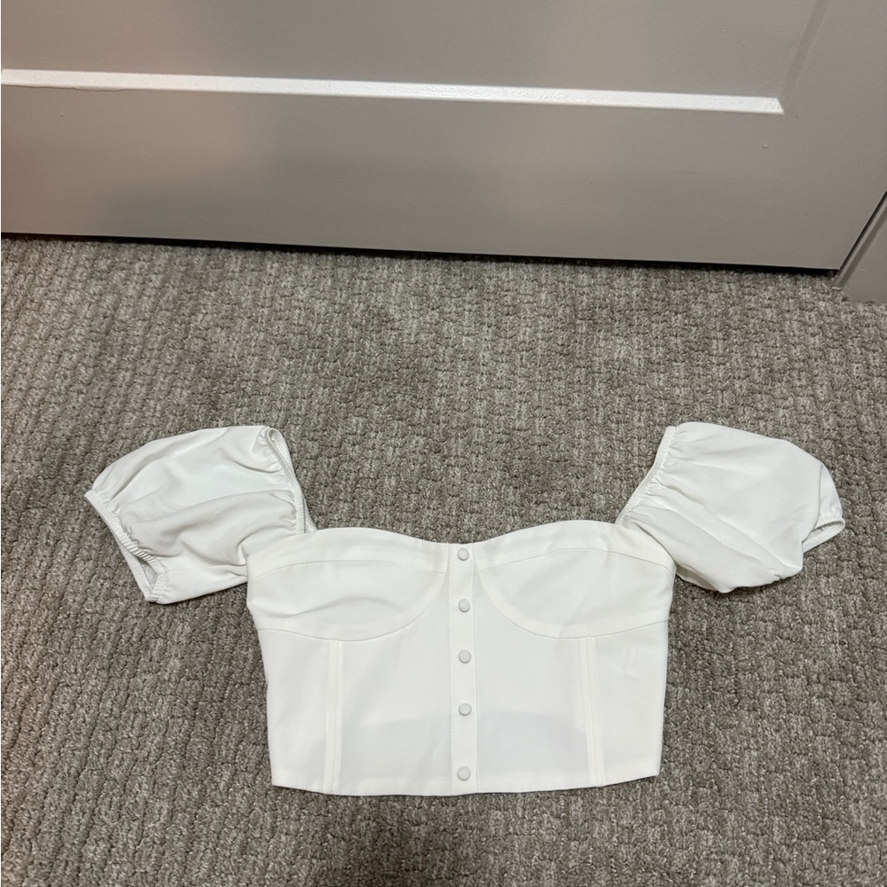 Tigermist: Crop Top Puff Sleeves - image 1